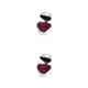 thumbnail image 2 of Kearding Compromiso de boda Romántico en forma de corazón Flor de rosa artificial Flores de simulación Decoración de patio Púrpura oscuro Púrpura oscuro plata B 2Conjunto, 2 of 6