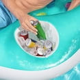 thumbnail image 6 of H2OGO! Double Designer Pool Lounge - 7'4" x 68.5" - Bestway Inlfatable, Fits 2 Adults, Built-In Cooler Area For Snacks & Drinks, Pool & Water Accessory, Easy Inflate & Deflate, 6 of 9