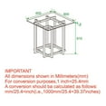 thumbnail image 4 of Contemporary Glass & Metal Console Table in Silver & Gold, 4 of 8