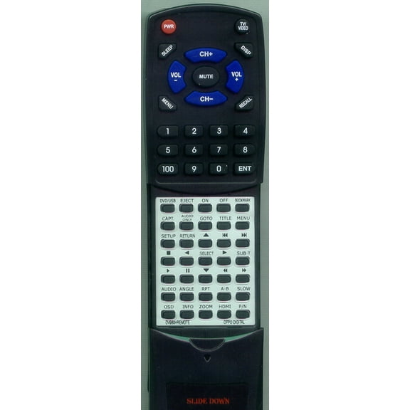 Replacement Remote for OPPO DV980HREMOTE, RTDV980HREMOTE, DV980H, DV983H