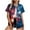 Style 8, variant on Womens 4th of July Button Down Shirts Short Sleeve American Flag Patriotic Tops, Sizes S-5XL