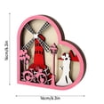 thumbnail image 3 of Valentine's Day Heart Wood Plaque - Wall Hanging and Table Centerpiece for Couples, 3 of 5
