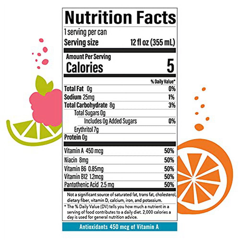 BUBBL'R twisted elix'r, Antioxidant Sparkling Water with Natural Caffeine, 0g Sugar, Gluten Free, All Natural Flavors, 12 Fl Oz Cans, 12 Count