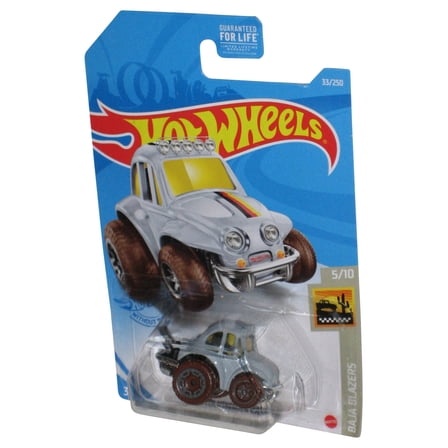 Hot Wheels Baja Blazers 5/10 (2020) Gray '70 Volkswagen Baja Bug Car 33/250