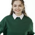 thumbnail image 5 of Camicover Fake Collar Detachable Half Shirt False Collar Solid Color Pointed Doll Peter Pan Blouse Dickey for Women Favors, 5 of 6