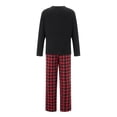 thumbnail image 5 of RUINIXCW Christmas Pajamas for Family Matching Pajamas Set Xmas Jammies Holiday Outfit for Couples Women Men PJS Set Plaid Sleepwear Loungewear, 5 of 10