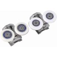 thumbnail image 4 of Shower Door Roller Kit - 4 Pack with Upper & Lower Pulleys, Zinc Alloy, 26mm Replacement Wheels for Shower Enclosures (2 Top + 2 Knob), 4 of 5