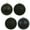 Black, variant on Vickerman 8" Periwinkle 4-Finish Ball Ornament Assortment, 4 per Bag