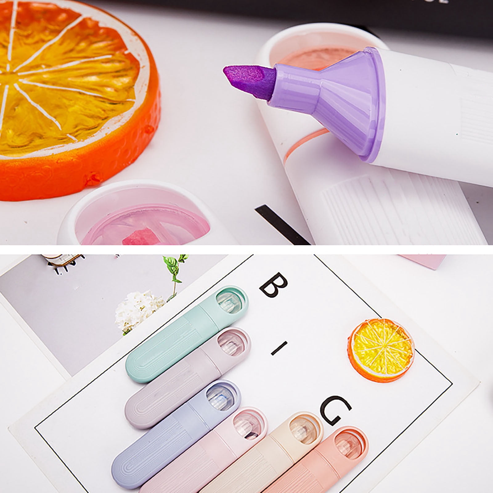 Students Mark Key Points In Class With Soft-Tipped Eye- Highlighters 6Ml Color Random