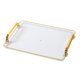 thumbnail image 1 of Bandeja de servicio de lujo con asas, de plástico, rectangular, multifunción, para joyería. transparente, 1 of 8