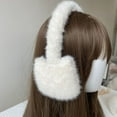 thumbnail image 4 of Cache-Oreilles Blanc Chaud Design Étoile/cœur/chat Protection des Oreilles Cache-Oreilles Anti-Froid Cadeaux pour Filles, 4 of 6