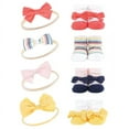 thumbnail image 2 of Hudson Baby Infant Girl 16Pc Headband and Socks Giftset, Coral Stripe, One Size, 2 of 2