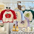 thumbnail image 6 of KPOPLK Fall T-Shirts for Kids Girl 1T 2T 3T 4T 5T Long Sleeve Crewneck Tee Top Toddler Girls Lounge Cute Clothes Sky Blue,Size 1-2 Years, 6 of 8