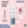 thumbnail image 3 of Miyuki Delica Seed Beads – Size 11/0 (1.6 mm), DB1762, Sprkle Sky Blue AB, 7.2 g, Approx. 1440 Beads, 3 of 7