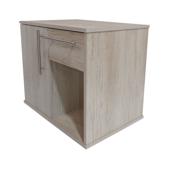 Gabinete para Baño DECOMOBIL GABINETE 08 con Puerta y Cajón Sin Lavabo y Monomando Encino Polar