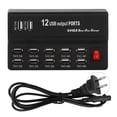 thumbnail image 2 of 12 Port USB Charging Station, Lightweight Sturdy Wide Application Practical Fast Charging USB  Intelligent  For Business Trip For Smart Phones, 2 of 8