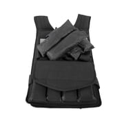 Fuel Pureformance Adjustable Weighted Fitness Training Vest, 40 lbs ((16) 2.5 lb Removable Weight Pouches)