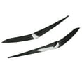 thumbnail image 4 of 1 Pair Front Headlight Eyebrow Smooth Surface UV Resistant Rounded Corners Fit for X5 G05 X6 G06 Carbon Fiber Style, 4 of 14