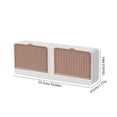 thumbnail image 3 of Bathroom Laundry Soap Box Dormitory Soap Box Wall-Mounted Double-Compartment Drainable Soap Box With Renovate Lid No Drilling Required, 3 of 6