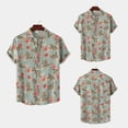 thumbnail image 2 of Hawaiian Shirt For Men, Men's Vintage Button Down Bowling Shirts Short Sleeve Summer Beach Shirt 2XL, 2 of 5