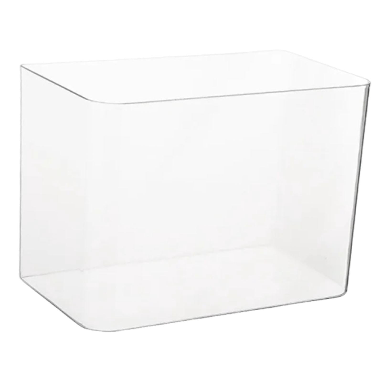EHJRE Reptile Terrarium Tank Aquarium Clear Habitat Cage Transparent Feeding Box Sturdy Pp Build Suitable for Fish Keeping Reptile Caring Desktop Placement No Lid