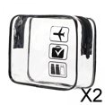 thumbnail image 1 of Bolsa de maquillaje transparente,Bolsa de maquillaje transparente resistente al agua y al polvo,Bolsa de viaje para cosméticos,multiusos,Neceser transparente para viaje,portátil,Bolsa de, 1 of 8