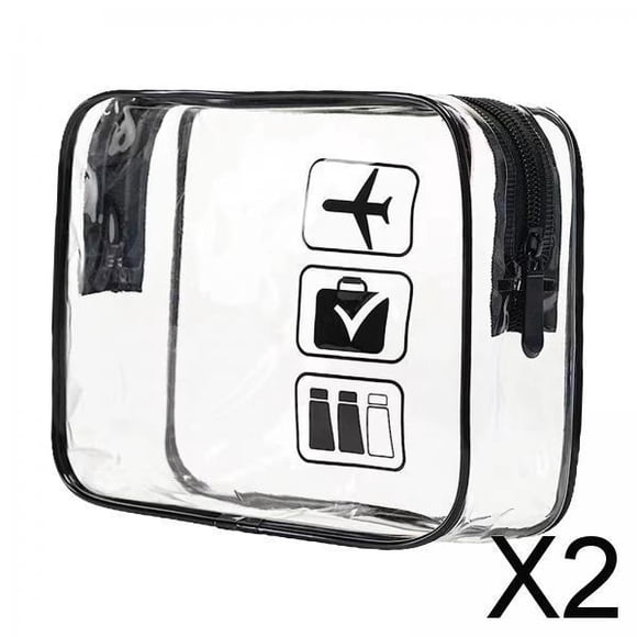 Bolsa de maquillaje transparente,Bolsa de maquillaje transparente resistente al agua y al polvo,Bolsa de viaje para cosméticos,multiusos,Neceser transparente para viaje,portátil,Bolsa de