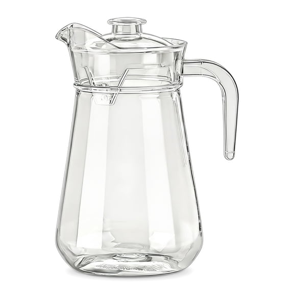 Pitchers with lids Acrylic Pitcher, Clear Plastic Water Pitcher with Lid Fridge Jug Dishwasher Safe