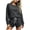 Dark Gray, variant on Ashirexll 2 Piece Sets for Women Solid Color Round Neck Long Sleeve Sweatshirt Top with Elastic Waist Jogger Pants Sporty Set