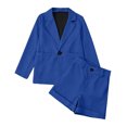 thumbnail image 5 of Kogui Girls Clothing Sets Multi Color Solid Color Long Sleeve Blazer Shorts 2pc Soft Breathable Outfit Clothing Set Spring Fall Size 11-12, 5 of 8