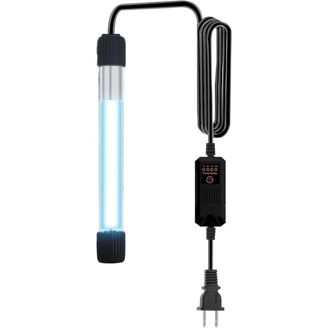 AquaMiracle Aquarium Filter with U V Light & PreFilter Sponge Fish Tank Filter with Timer for Water Clean Machine Turtle Filter with Aeration for Aquarium and Pond