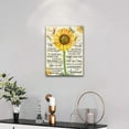 thumbnail image 2 of Farmhouse Sunflower Wall Art Rustic Hummingbird Pictures Wall Decor Inspirational Quotes Canvas Painting Print Artwork Modern Home Decor Framed for Living room Bedroom Bathroom (Sunflower01, 16"×12"), 2 of 6