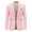 Pink, variant on Men's Business Suit Jacket Formal Blazer Separate Soft Classic Fashion One Button Spring Cotton Pink Small