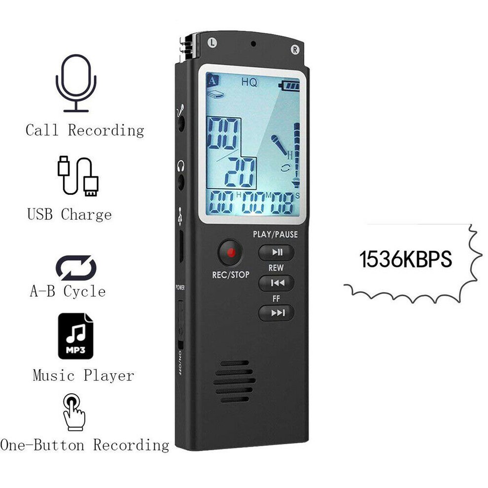 Digital Voice Recorder Voice Activated Mini Spy Digital Sound Audio