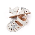 thumbnail image 5 of Tigivemen Closed Toe Sandals for Infant Baby Girls Fashion Bowknot Summer Shoes with Soft Soles White Size 5, 5 of 6