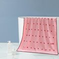 thumbnail image 6 of Hvmvliv Couple Bath Towel with Heart Pattern - Soft Highly Absorbent Polyester Towel for Valentine's Day Gifts, 70x140cm, No Fading or Shedding Pink, 6 of 6