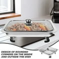 thumbnail image 4 of HLONK Stainless Steel Chafing Dish Buffet Set for Catering Events, 4 of 6