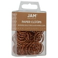 thumbnail image 2 of JAM Paper Round Paper Clips, Rose Gold, 1 in, 50/Pack, 2 of 5