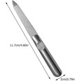 thumbnail image 3 of Diamond Nail File 4PCS Practical Nail Trimming Tool Stainless Steel Nail File Sturdy Household Nail File for Salon Home Dorm Professional Pedicure Tools, 3 of 5