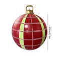 thumbnail image 2 of Bola inflable de Navidad de 60 cm, bola inflable de Navidad con brillo de PVC (estilo Q), 2 of 5