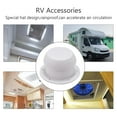 thumbnail image 5 of Round Mushroom Head Shape Ventilation Cap For Rv Accessories Top Mounted Round Exhaust Outlet Vent Cap,1x RV vent cap,White, 5 of 5