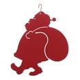 thumbnail image 1 of Village Wrought Iron HOS-47R Rouge Santa Claus Silhouette Décoration, 1 of 2
