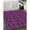 thumbnail image 3 of Ahgly Company Machine Washable Indoor Rectangle Transitional Magenta Pink Area Rugs, 2' x 5', 3 of 7