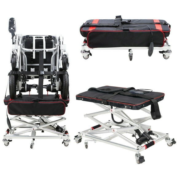 Alton Portable Lift for Electric Wheelchairs, Lightweight 25lbs & Foldable Power Chair Lift, Loads 110lbs