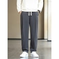 thumbnail image 2 of 2023 New Autumn Men Sweatpants Drawstring Banding Waist Wide Leg Straight Draped Casual Pants Plus Size Male Loose Trousers 8XL, 2 of 6