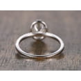 thumbnail image 3 of Oval Cut 1.25 ct Halo Moissanite Engagement Ring with 18k Gold Plating, 3 of 6