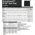 thumbnail image 3 of OvenGuard Hot Pad 8" x 8", Burn and Steam Protection, 500 Degree Temp Rating, Hang Up Loop, Black, Sold by The Each, 3 of 3