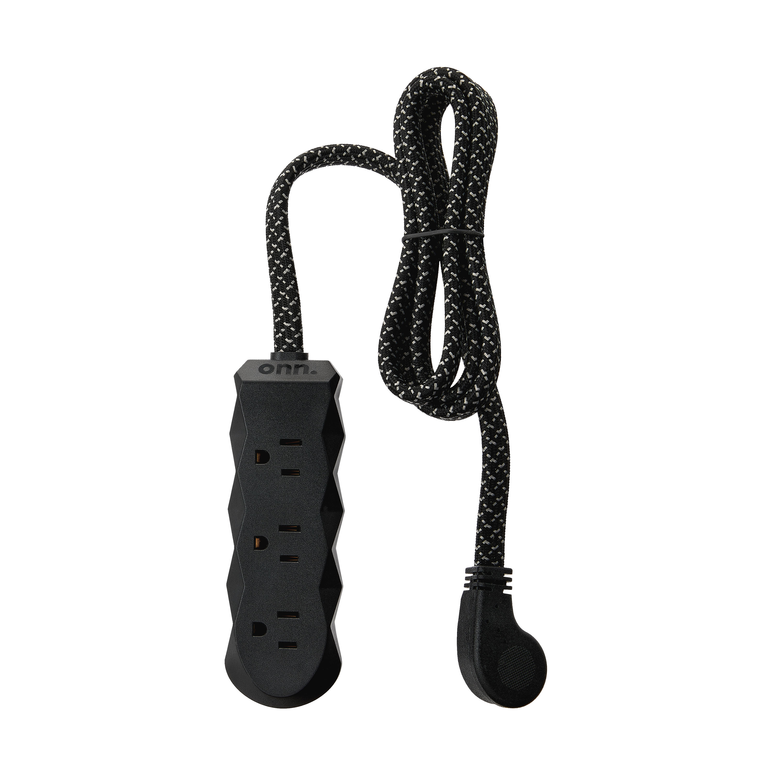 onn 3-Outlet Surge Protector with 4' Power Cord photo 1