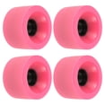 thumbnail image 1 of Uxcell Roues de Croisière Souples 65mm 78A Roues de Rue Roues de Planche à Roulettes PU Givré, Rose Lot de 4, 1 of 5