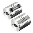 thumbnail image 3 of Uxcell 2PCS Motor Shaft 6.35mm to 6.35mm Helical Beam Coupler Coupling D20L25, 3 of 6